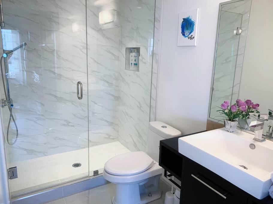 밴쿠버 Downtown 3Br/2Ba+Views+Skytrain+Free Parking 아파트 외부 사진